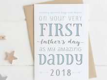 82 Free First Father S Day Card Template Photo by First Father S Day Card Template