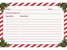 82 Free Printable Template For Christmas Recipe Card Layouts by Template For Christmas Recipe Card