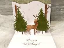 Reindeer Pop Up Card Template