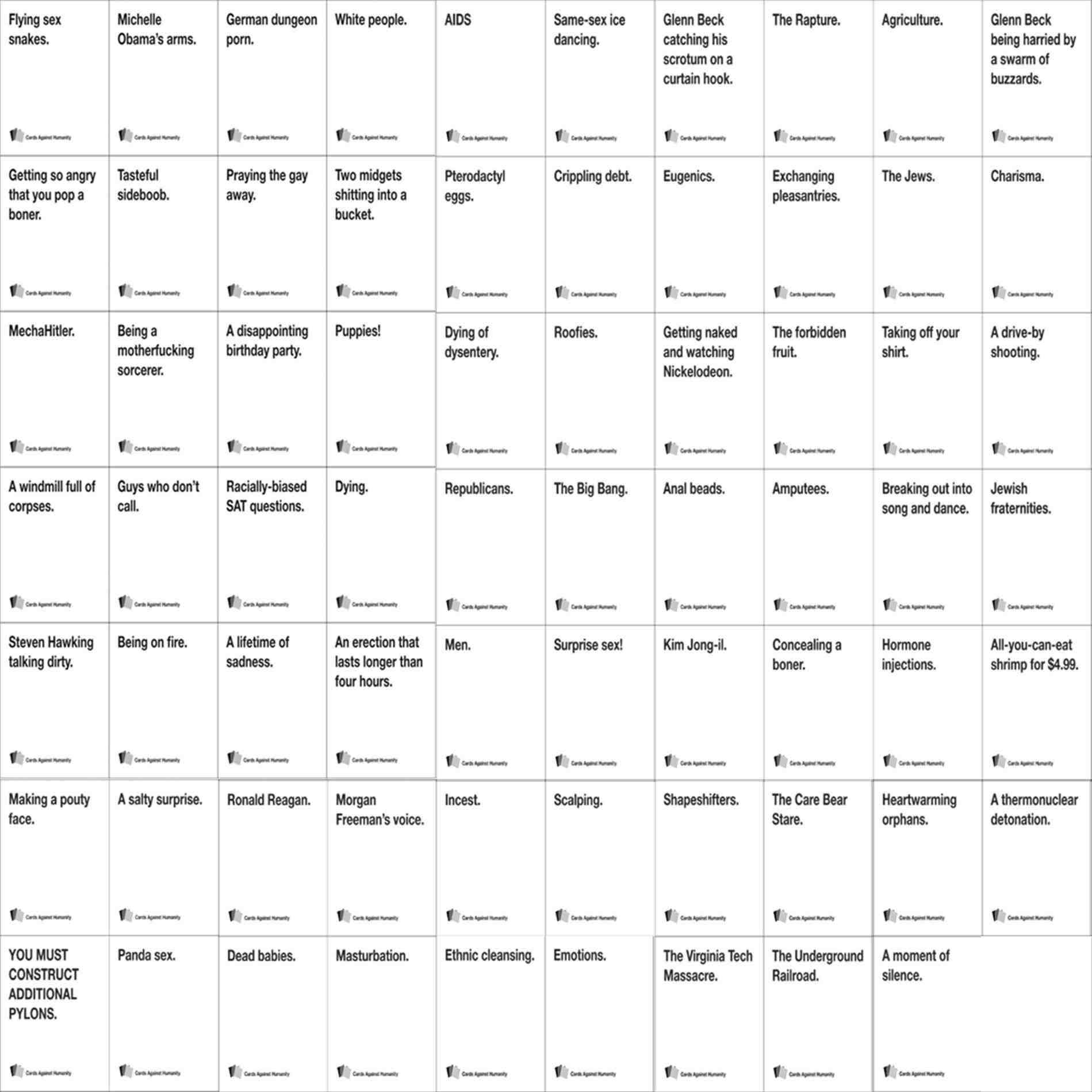 22 How To Create Template Cards Against Humanity for Ms Word with In Cards Against Humanity Template