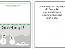 Christmas Card Template A5