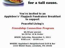 82 Printable Applebee Flapjack Fundraiser Flyer Template For Free for Applebee Flapjack Fundraiser Flyer Template