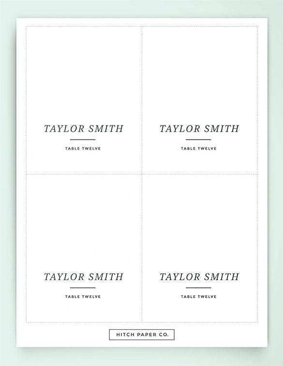 82 Printable Free Blank Place Card Template Word Download By Free Blank Place Card Template Word Cards Design Templates