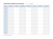 82 Report Class Schedule Template Free Templates with Class Schedule Template Free