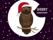 82 Standard Owl Christmas Card Template For Free by Owl Christmas Card Template