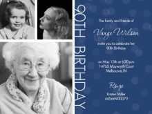 82 The Best 90Th Birthday Card Template Layouts by 90Th Birthday Card Template