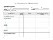 Seminar Agenda Template Doc