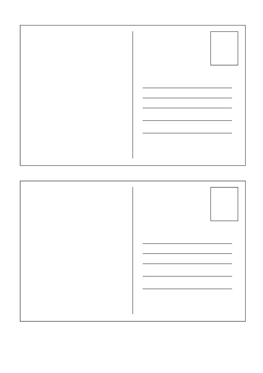 A Blank Postcard Template Cards Design Templates