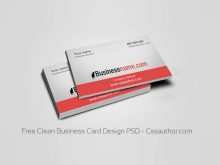 Clean Business Card Template Free Download