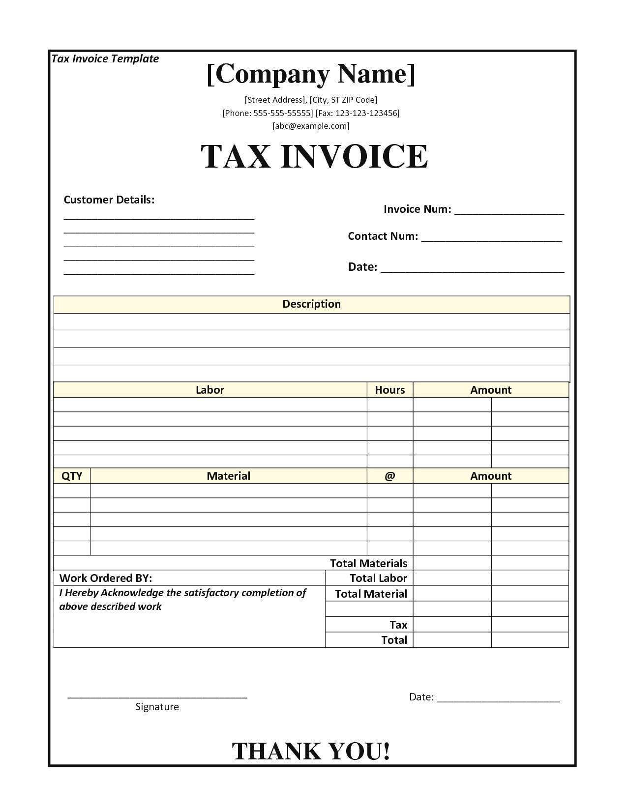 83 Adding Tax Invoice Template Australia Word Download by Tax Invoice Template Australia Word