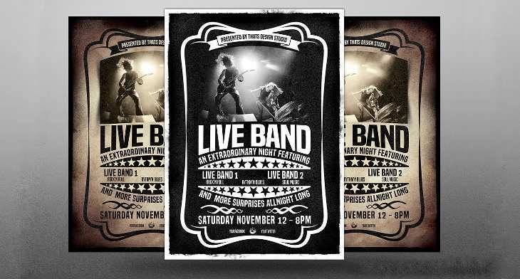 83 Blank Band Flyers Templates Download by Band Flyers Templates