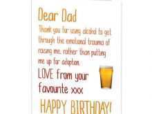 83 Blank Happy Birthday Card Template For Dad Now by Happy Birthday Card Template For Dad