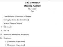 83 Blank Meeting Agenda Format In Word With Stunning Design for Meeting Agenda Format In Word