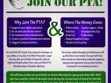 83 Blank Pta Membership Flyer Template For Free for Pta Membership Flyer Template