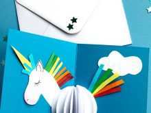 83 Blank Unicorn Pop Up Card Template in Photoshop by Unicorn Pop Up Card Template
