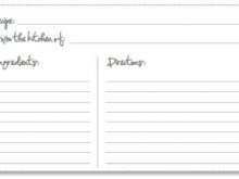 83 Create 4X6 Index Card Recipe Template For Free by 4X6 Index Card Recipe Template