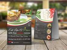 83 Create Restaurant Tent Card Template Formating with Restaurant Tent Card Template