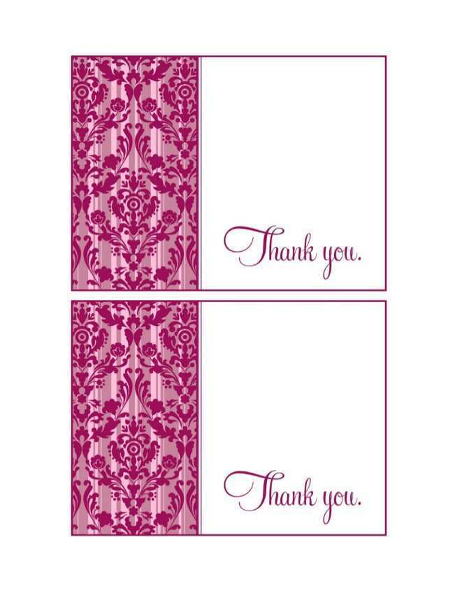 83 Create Thank You Card Template Printable Word With Stunning Design by Thank You Card Template Printable Word