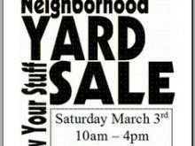 83 Create Yard Sale Flyer Template Free in Word with Yard Sale Flyer Template Free