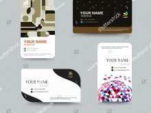 Credit Card Size Business Card Template