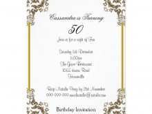 83 Creative 50Th Birthday Card Invitation Templates PSD File by 50Th Birthday Card Invitation Templates