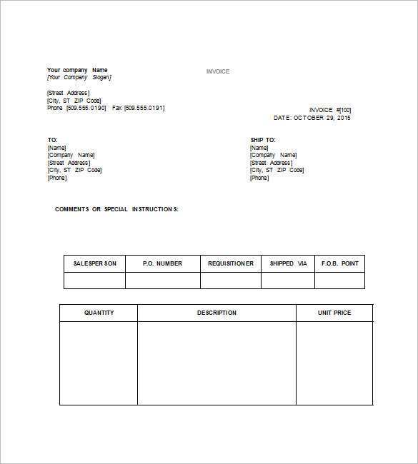 83 Creative Blank Tax Invoice Format In Excel For Free with Blank Tax Invoice Format In Excel