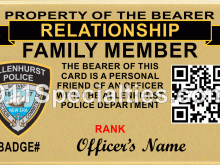 Nypd Id Card Template