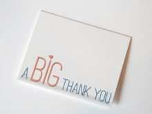 Thank You Card Template To Print Free