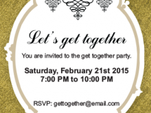 Invitation Card Template For Get Together