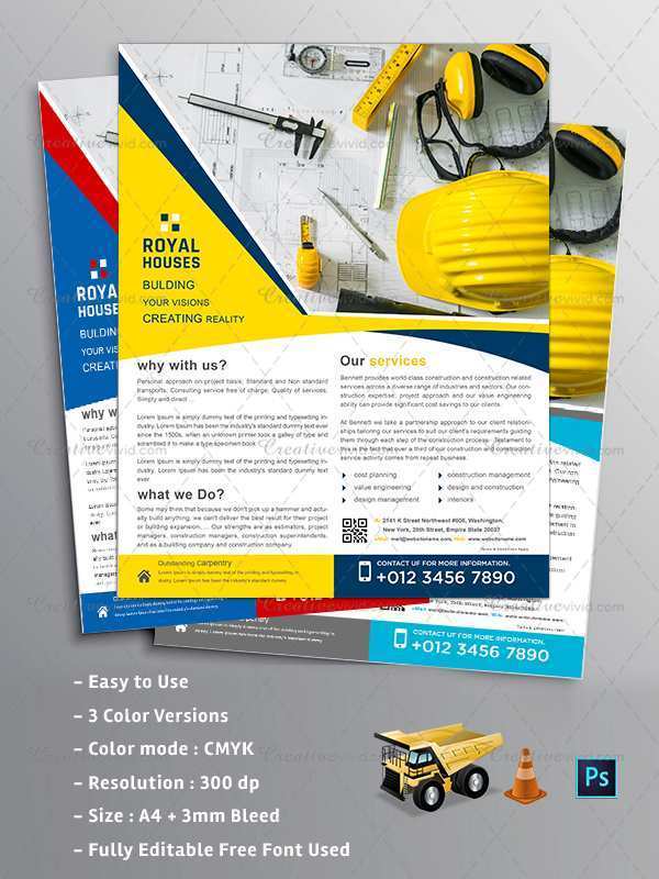 83 Customize Our Free Construction Flyer Template Now for Construction Flyer Template