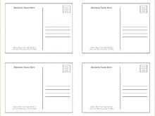 83 Customize Our Free Publisher Postcard Template 4 Per Page For Free for Publisher Postcard Template 4 Per Page