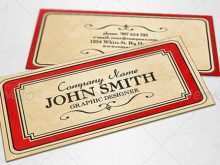 83 Customize Our Free Vintage Name Card Template Photo for Vintage Name Card Template
