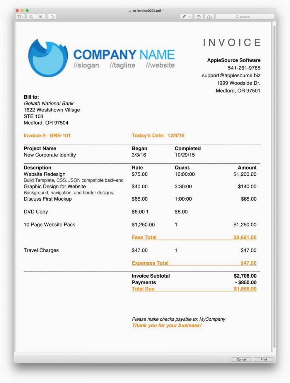 invoice template simple templates word cards