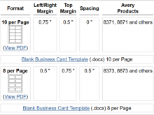 83 Format Blank Business Card Template Word 10 Per Sheet Now with Blank Business Card Template Word 10 Per Sheet