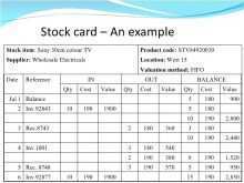 83 Format Stock Card Template Xls in Word by Stock Card Template Xls