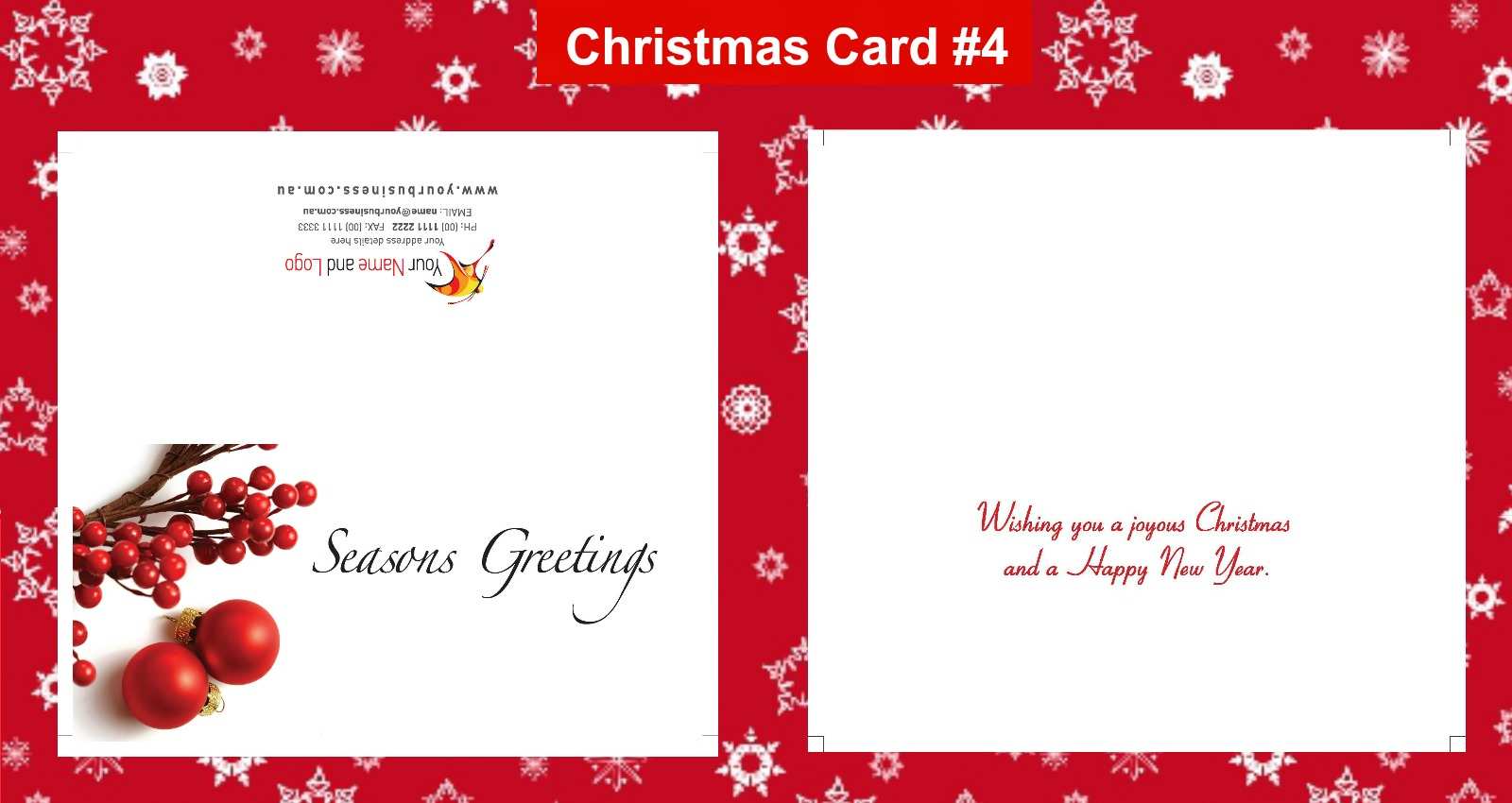 83 Free Australian Christmas Card Template Templates with Australian Christmas Card Template