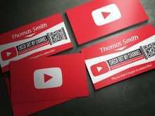 83 Free Business Card Template For Youtube in Word with Business Card Template For Youtube
