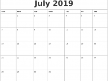 83 Free Daily Calendar Template July 2019 Templates with Daily Calendar Template July 2019