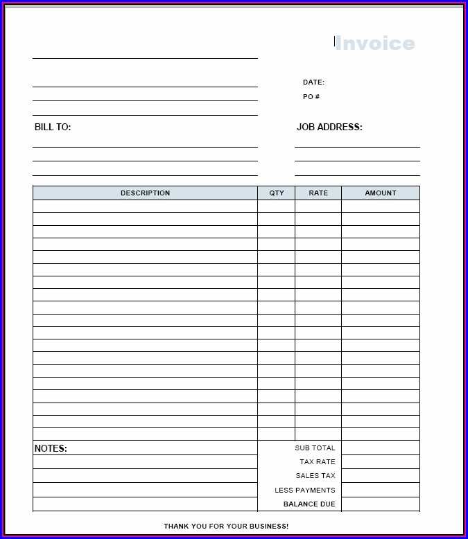 1099 Contractor Invoice Template Cards Design Templates