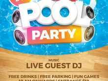 83 Free Printable Pool Party Flyer Template Free Maker with Pool Party Flyer Template Free