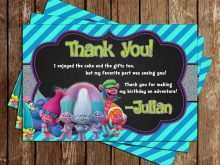 83 Free Trolls Thank You Card Template Now for Trolls Thank You Card Template