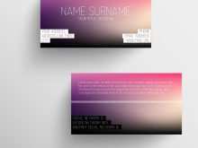 Business Card Template With Two Addresses