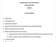 83 Online Meeting Agenda Outline Template For Free for Meeting Agenda Outline Template