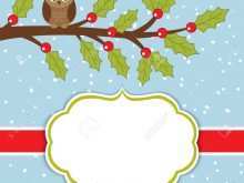 83 Online Owl Christmas Card Template for Owl Christmas Card Template