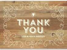 83 Printable Thank You Card Template Rustic Now with Thank You Card Template Rustic