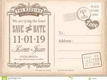 Vintage Postcard Template Word