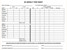 83 Standard Biweekly Time Card Template Excel Photo with Biweekly Time Card Template Excel