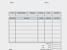 83 Standard Blank Billing Invoice Template Formating by Blank Billing Invoice Template