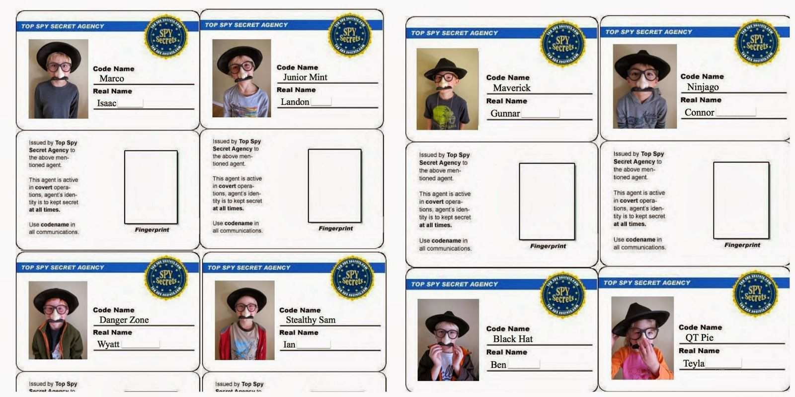 83 Standard Spy Id Card Template With Stunning Design for Spy Id Card ...