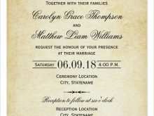 83 Standard Wedding Card Word Templates With Stunning Design by Wedding Card Word Templates